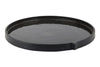 Burlap Round Tray - Large Black - Mosshead Trading Co