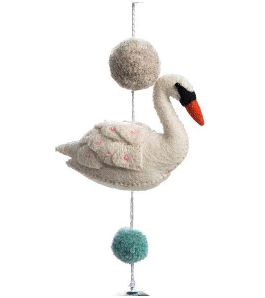 Baby Mobile Garland - Darcy the Swan - Mosshead Trading Co