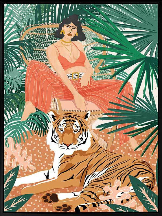 Easy Tiger Canvas Art Print - Art Print - Mosshead Trading Co