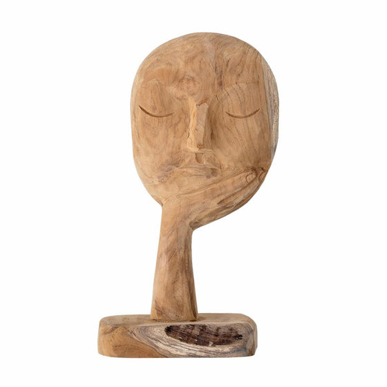 Bloomingville Decorative Wooden Head Sculpture - Mosshead Trading Co