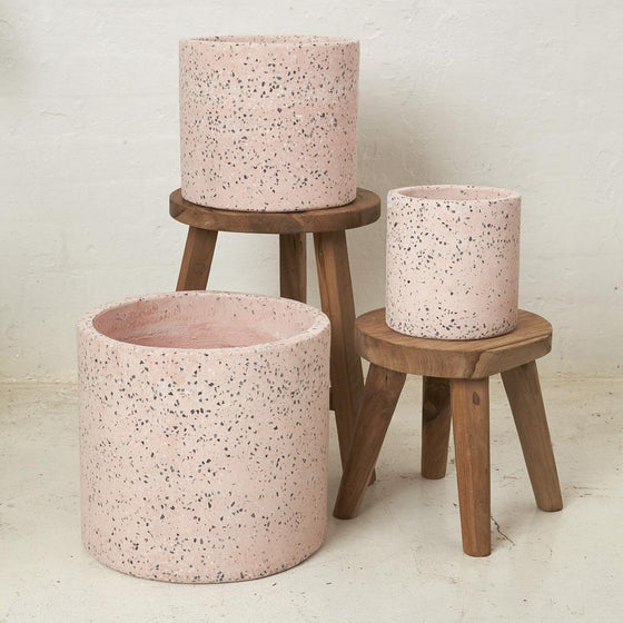 Maya Pink Flecked Pot - Mosshead Trading Co