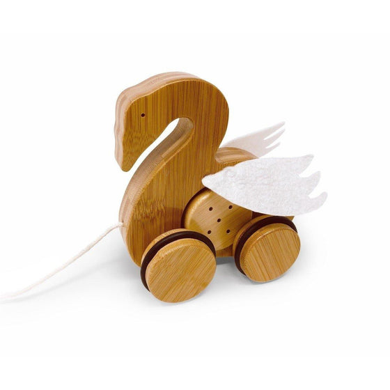 Bamboo Pull Toy Swan - Mosshead Trading Co