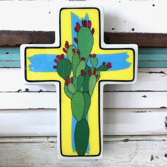 Prickly Pear Pop Cross - Small - Mosshead Trading Co