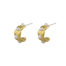  Dana Pearl Hoops - Gold - Mosshead Trading Co